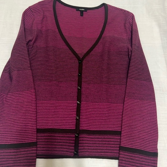 Escada Women’s Cardigan 36 Wool Cashmere Striped - Picture 1 of 12